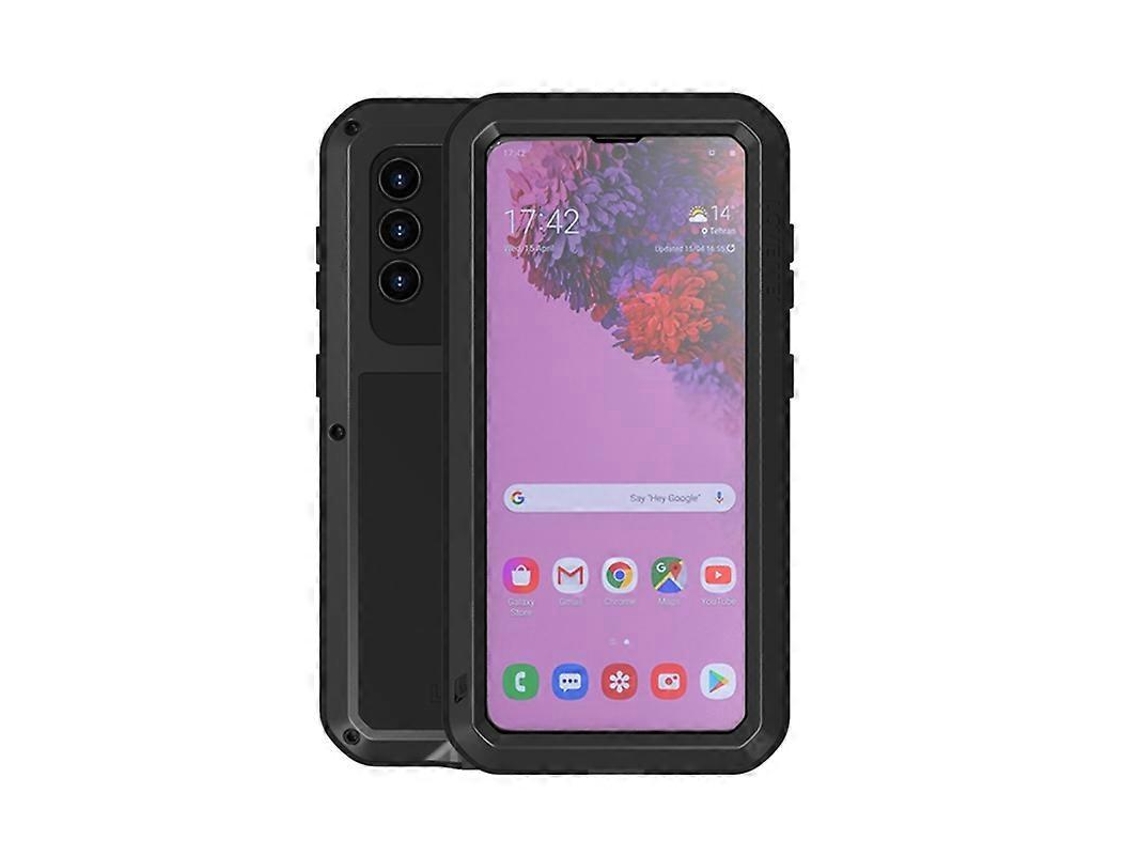 Capa Protetora De Metal À Prova De Choque, À Prova Dágua E Poeira Com Vidro Para Samsung Galaxy S21 5g Love Mei