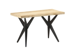 Vidaxl Mesa De Jantar 120x60x76 Cm Madeira De Mangueira Maciça