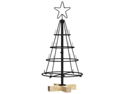 Decoração De Natal Vidaxl Preto Aço (60 Cm)