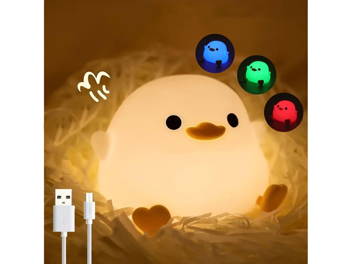 Luminária Noturna De Led Em Formato Pato Ifthfour Dodo, Com