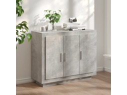 Aparador 92x35x75 cm Madera Procesada Cemento Gris