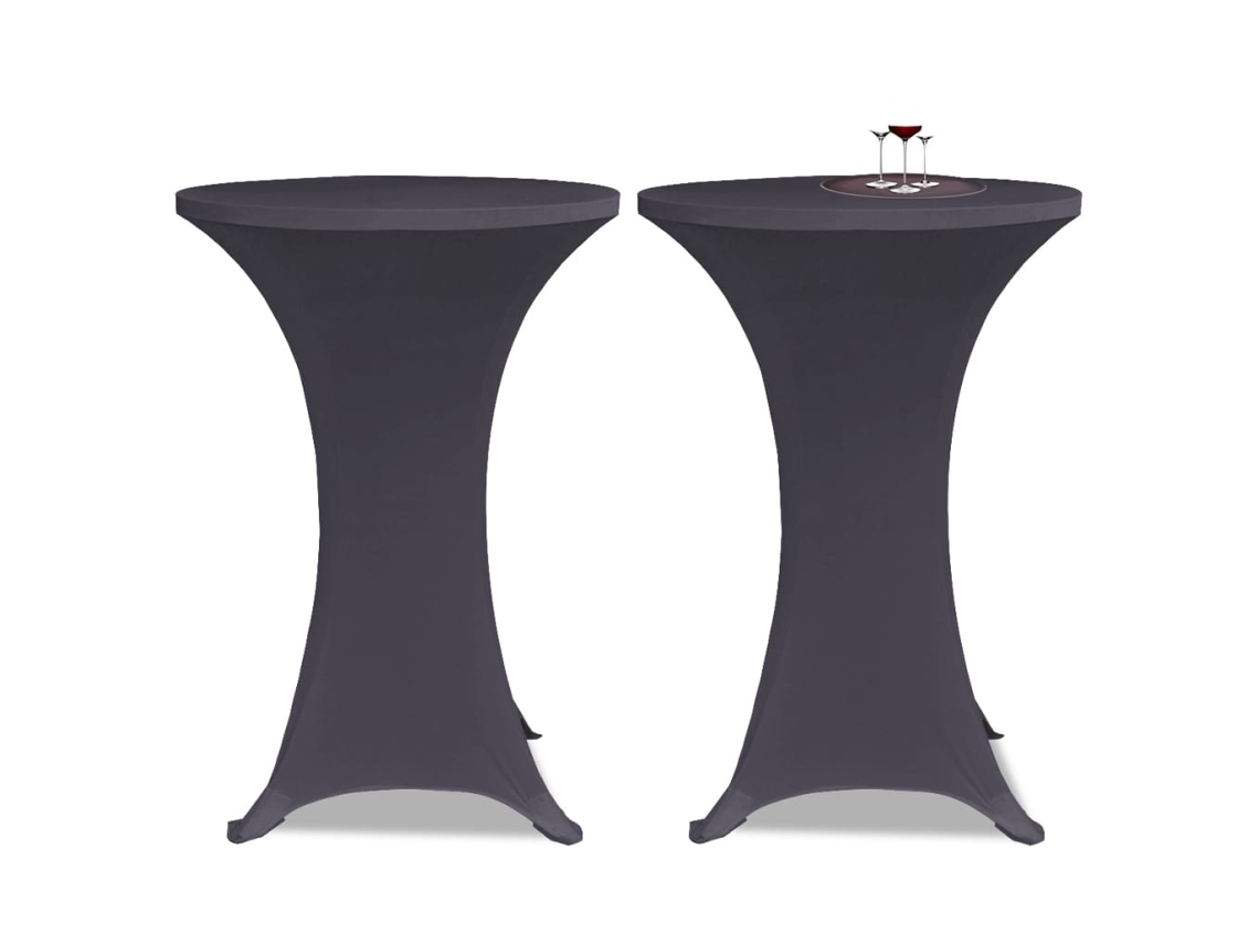 Vidaxl Capa Extensível Para Mesa 2 Pcs 80 Cm Antracite