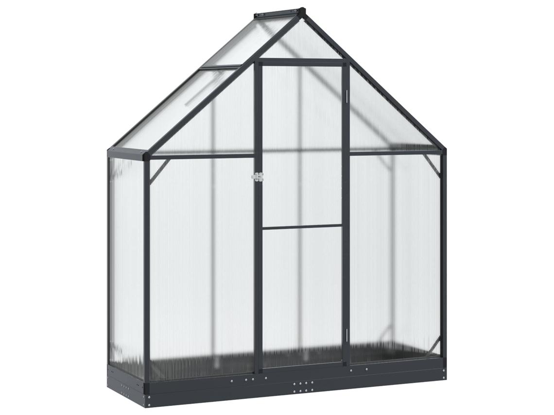 Conjunto 1 Estufa De Jardim Vidaxl Antracite Alumínio (183,5 X 63,5 X 207 Cm)