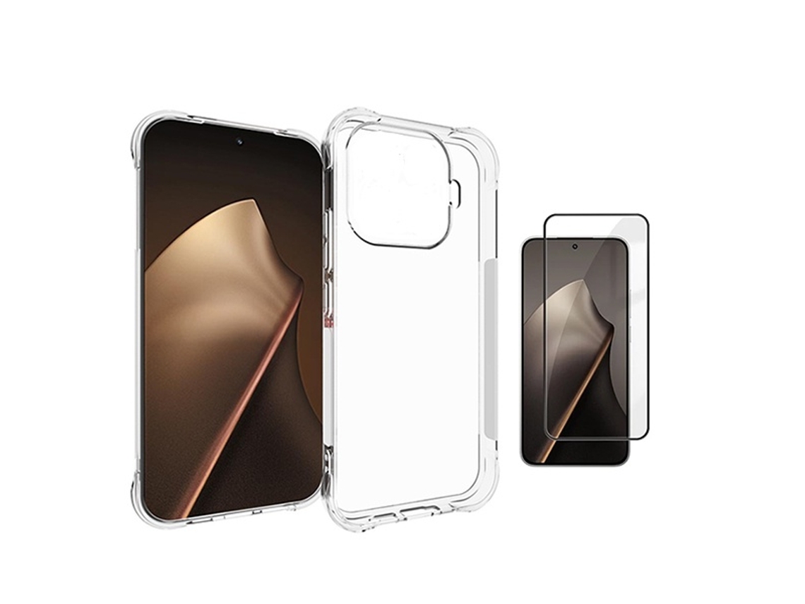 Kit Capa Superprotect Anti-shock Vidro Temperado Phonecare Para Xiaomi 17t 5g - Transparente