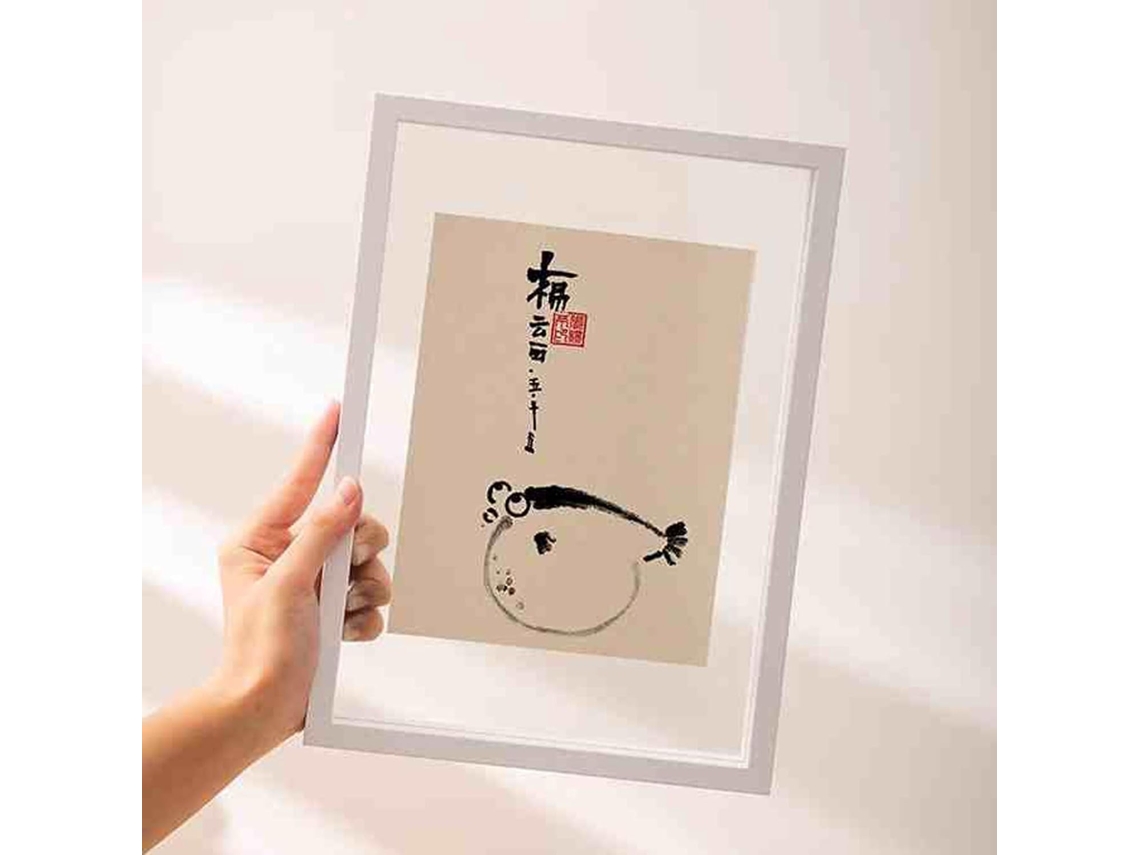 Cadre Photo Flottant En Verre Double Face Multicolore - A4 21 * 29 - 7 Cm) - Boîte Flottante En Bois