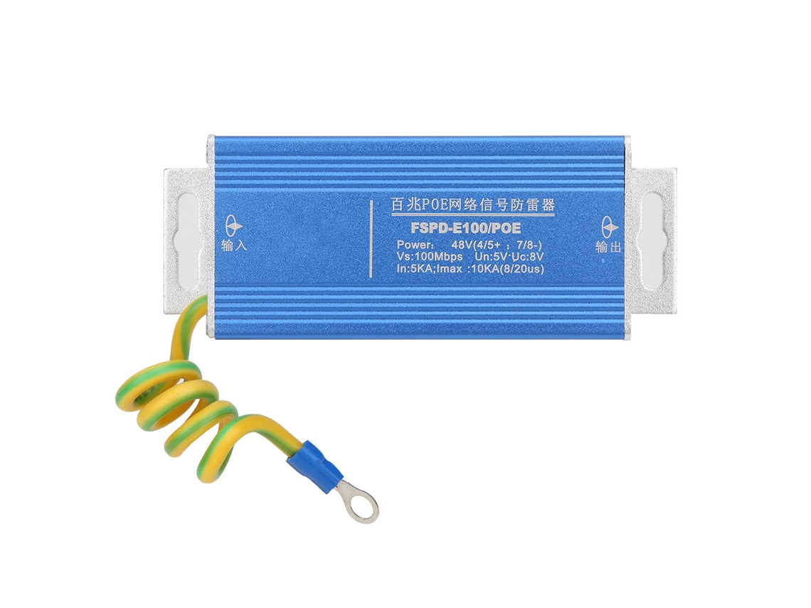 Protector Arrester com Interface RJ45 para Switches Ethernet