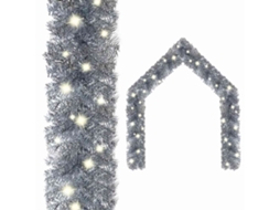 Vidaxl Grinalda De Natal Com Luzes Led 10 M Prateado