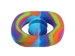 Ats brinquedo de Agarre de Silicone com Ventosas para Aliviar o Estresse e a Ansiedade Adulto (multicolorido)