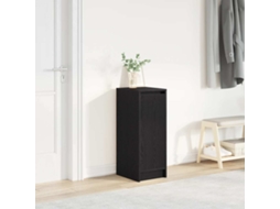 Vidaxl Sapateira 29,5x34x76 Cm Derivados De Madeira Carvalho Preto