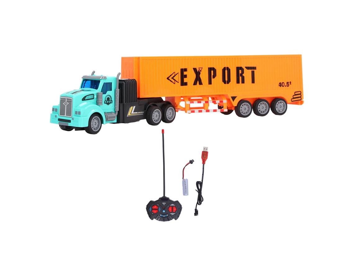 Primerox caminhão Semi remorque Controle Remoto 1:48 Simulação Alta Brinquedo para Crianças