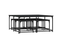 Nesting Coffee Table, Nesting Coffee Tables Vidaxl Preto Madeira Processada (n/a)