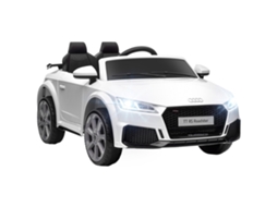 Carrinho Elétrico Infantil Audi Tt 12v com Velocidade de 3 Km/h, Controle Remoto, 102x60x44 Cm, Branco