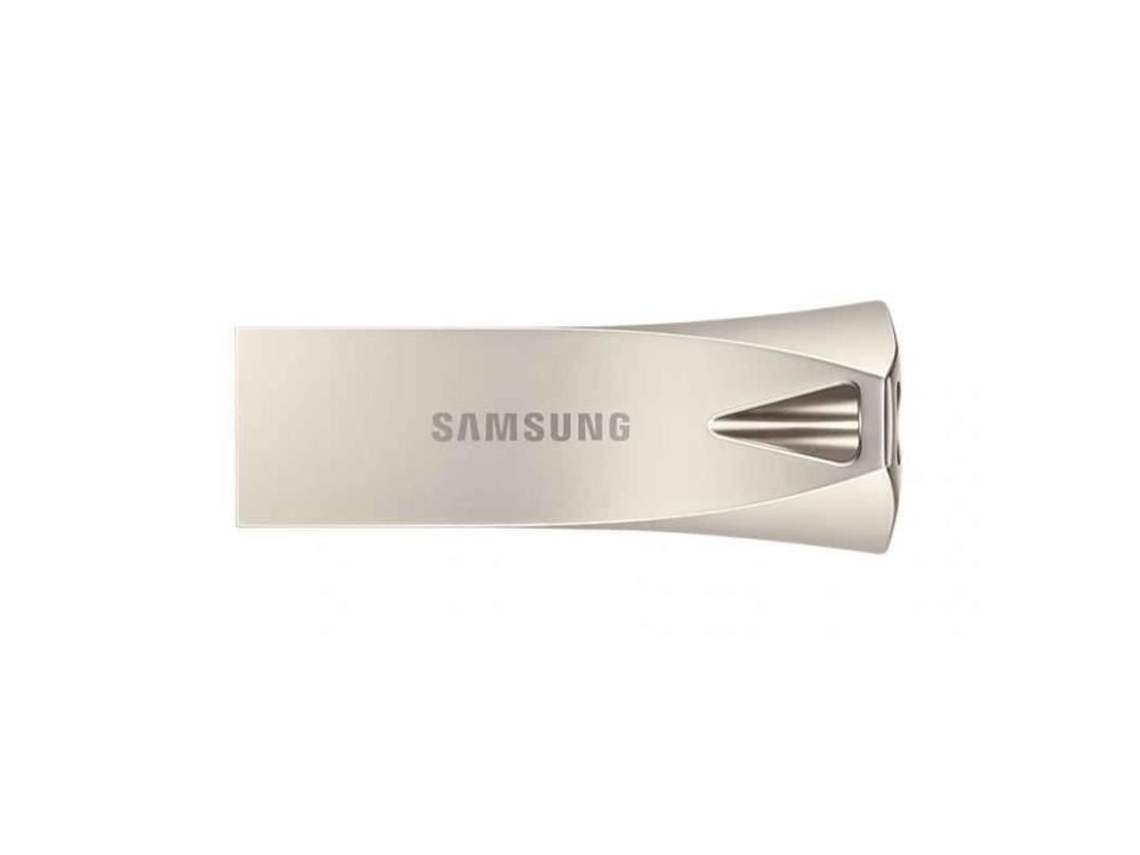 Pendrive Usb 128gb Samsung Bar Plus Champagne Silver Varejo Muf 128be3/eu