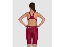 Fato de Banho de Menina para Natação ARENA Powerskin St Next Vermelho (10/11 anos)