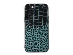 Capa Para Celular Samsung Galaxy S23+ 5g Em Couro Com Textura De Crocodilo