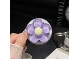 Suporte Magnético Para Celular Com Estampa Floral, Delicado E Moderno, Um Produto Sensação Do Verão No Instagram, Com Parte Traseira Telescópica E Ade