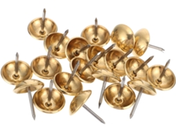 100 Tachas Redondas De Latão Dourado Para Estofamento