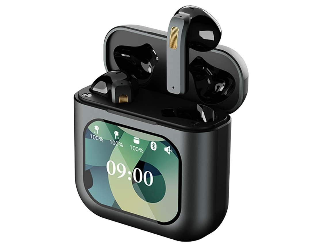 Auriculares Sem Fio Touch Screen Toque Gusshious Tecido Bluetooth Com Cancelamento De Ruído Preto (Recondicionado Marcas Mínimas)