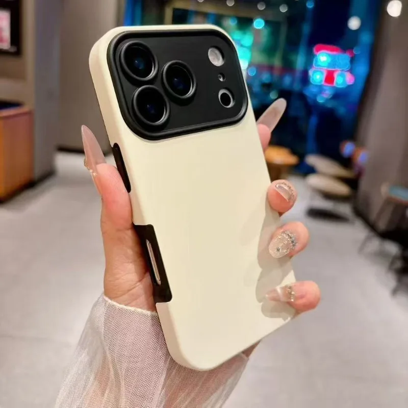 Capa De Silicone Para Iphone 13 Pro (branco), Com Estrutura Rígida E Macia, Resistente A Quedas.