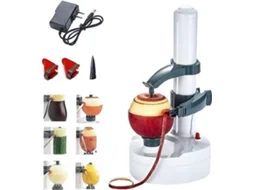 Descascador Elétrico, Descascador Elétrico De Maçãs, Descascador Elétrico De Legumes Para, Batatas Redondas, Maçãs Redondas, Equipado Com 2 Lâminas