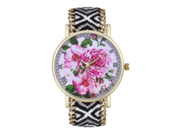 Relógio de Pulso Casual Fashion com Pulseira de Lã Relógio de Quartzo para Mulheres