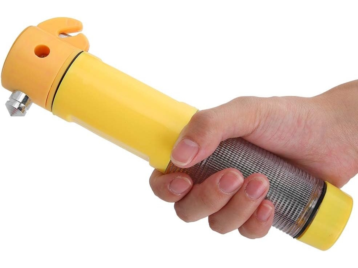 Lurelia Lanterna Led 4 Em 1 Com Martelo De Emergência E Corta-cintos