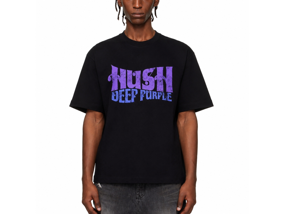 Deep Purple Hush T-shirt Classic Unisex Adults Size:xl