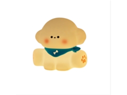 Luminária Noturna de Silicone em Formato Cachorrinho com Ativação por Pressão, Abajur de Cabeceira Macio BRILVIBERA