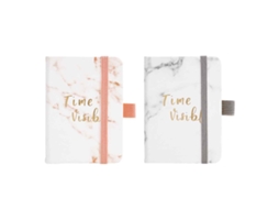 Caderno Pequeno Capa De Couro Com Suporte Para Caneta E Faixa De Marcador De Página (2 Unidades)