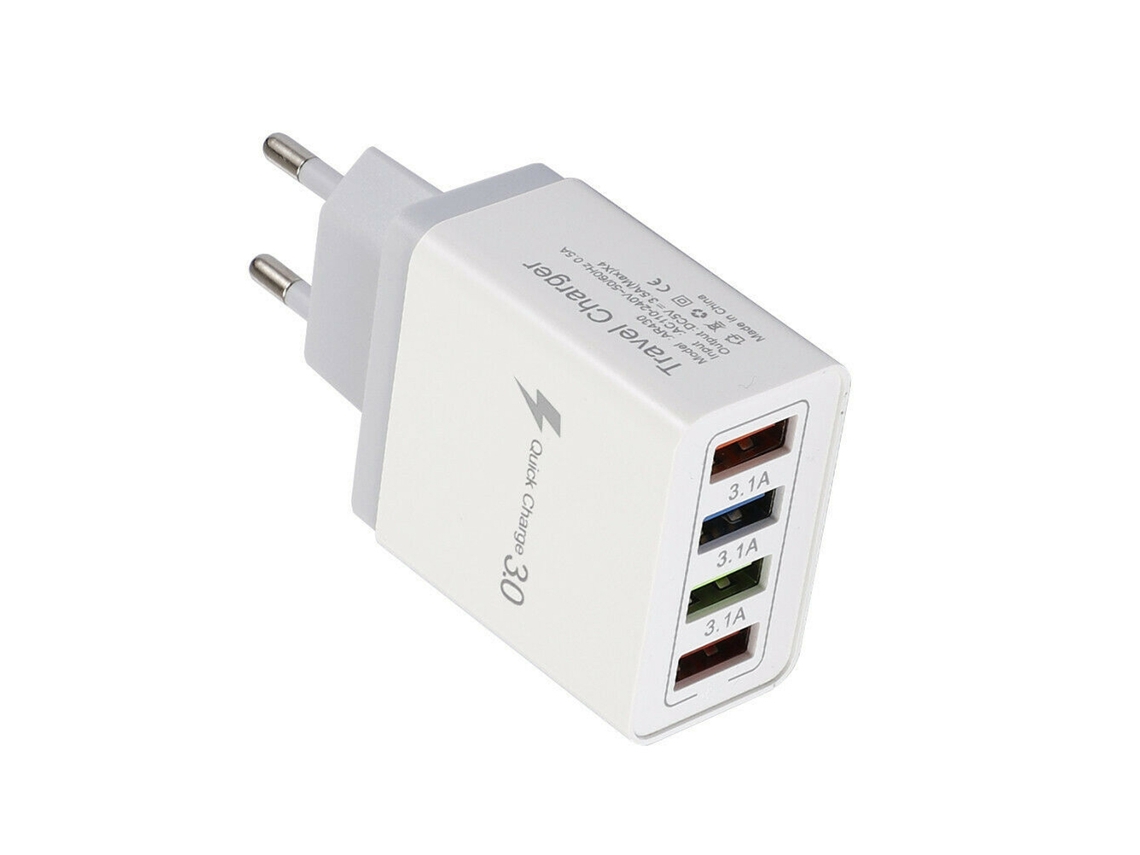 Carregador de Telefone EOOCOO com múltiplas portas 4usb 3.1a