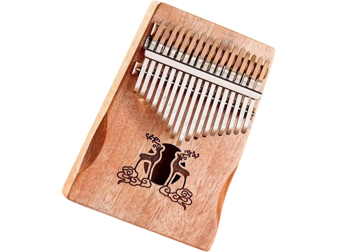 Kalimba Profissional Em Mogno, Com 17 A 21 Teclas