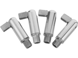 Conjunto De 4 Adaptadores Angulares Para Instalação Suspensa E Inclinada, Conectores M10 X 59 Mm Cromados, Acessórios Para