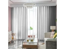 2pcs Cortinas S/MARCA, cor sólida, 175x140cm, fibra de poliéster