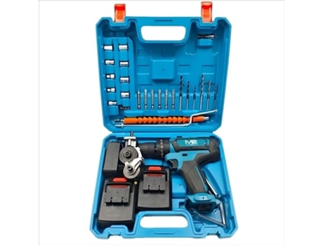 Kit De Furadeira Wd 03, Furadeira Multifuncional De Íon De Lítio, Diversos Acessórios, Caixa De Ferramentas Portátil Paprika Shop
