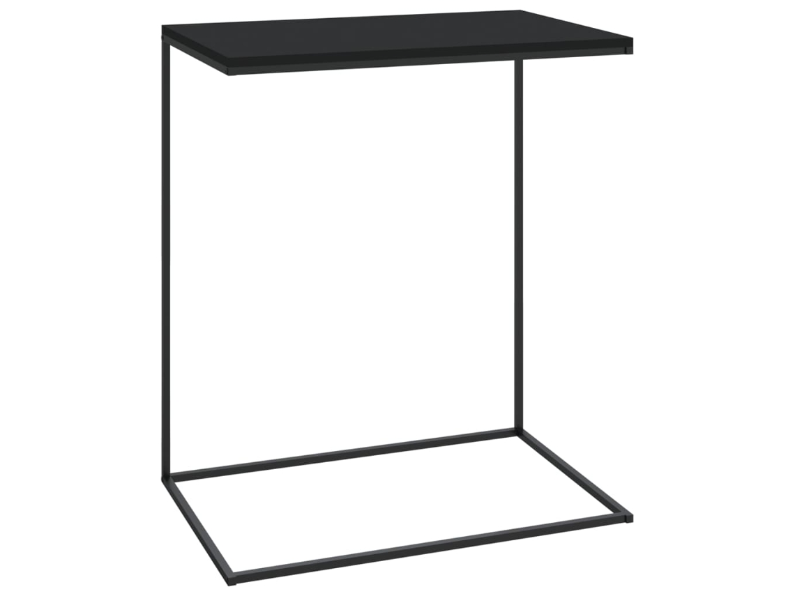 Side Table, Side Tables Vidaxl Preto Madeira Processada (55 X 35 X 66 Cm)