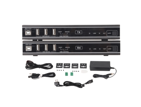 Adaptador Extensor Hdbaset Hdp Ehc100u 8k Hdmi Usb Áudio Vídeo