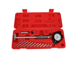 Esquadro de relógio comparador com precisão de 0,01 mm no diâmetro interno, 50 mm a 160 mm.