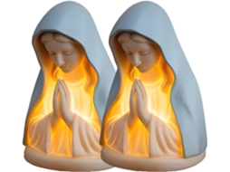 Luminárias Noturnas De Oração Da Virgem Maria, Abajur Mesa Com