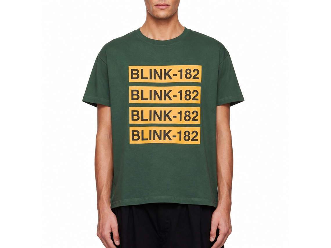 Blink-182 Logo Repeat T-shirt Unisex Adults Size:m