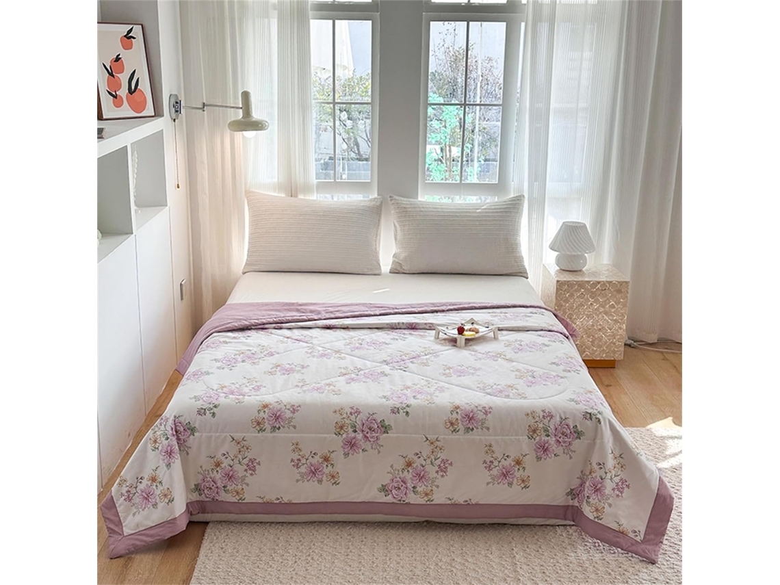 Colcha Acolchoada Fansu 2 5 Tog em Algodão Ideal para Ar Condicionado com Enchimento Sofá e Outras Comodidades