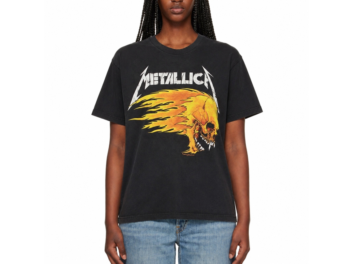 Metallica Flaming Skull Tour 94 T-shirt Unisex Adults Size:xxl