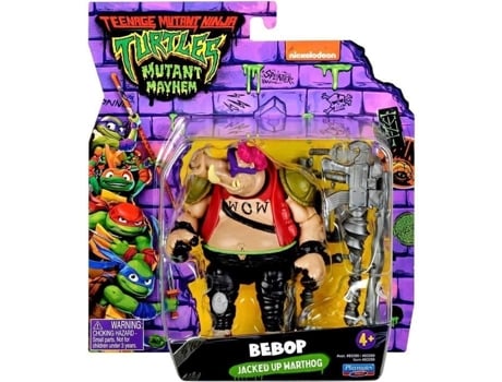 Figurine Tartaruga Ninja Mutante Bebop Jacked Up Javali Playmates Toys