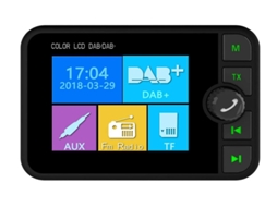 Rádio Dab Yizhood C6 2.4 Lcd Sd/usb/aux Preto