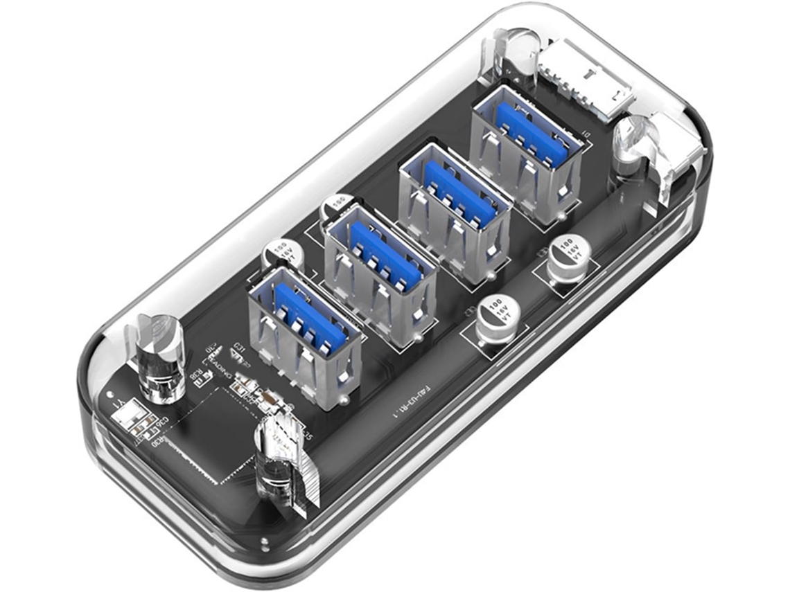 Adaptador Divisor de Carregamento Usb 3.0 de 4 Portas para Laptop e Pc SFUSHOS