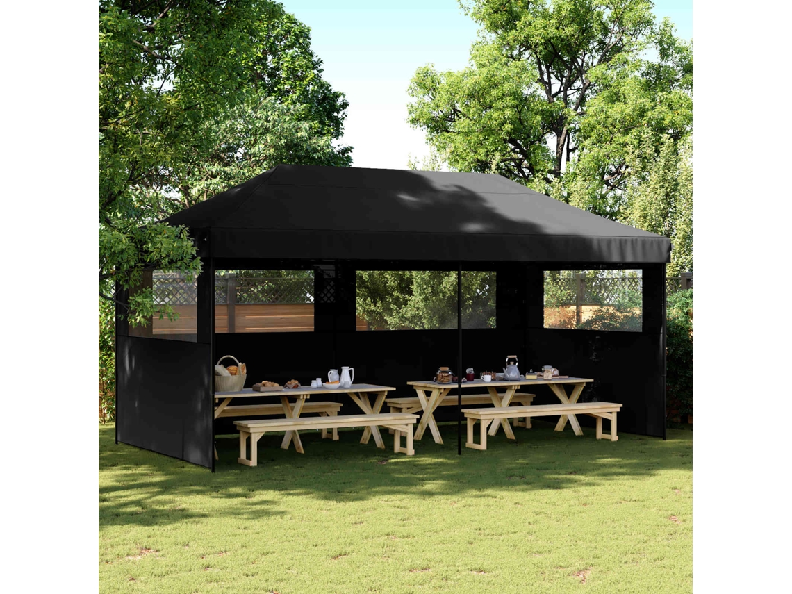 Vidaxl Tenda De Festa 292 X 580 X 315 Cm Preto Tecido Oxford