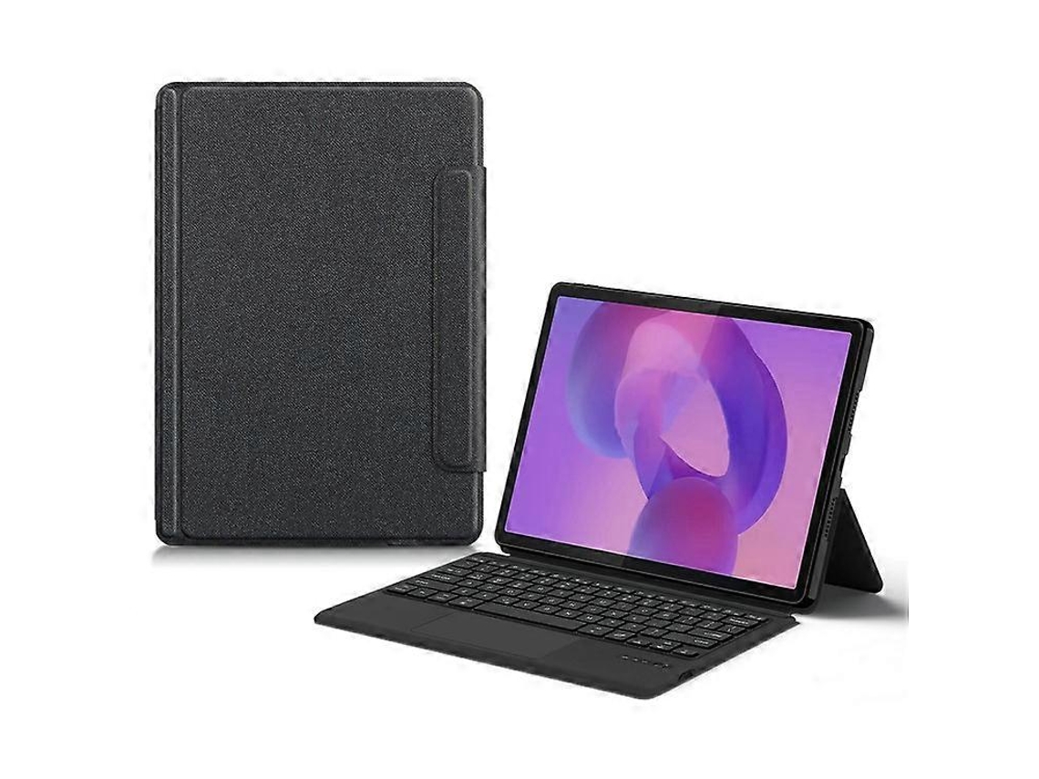 Capa De Couro Compatível Com Lenovo Idea Tab Pro / Xiaoxin Pad Pro 12.7 (2025) + Teclado Bluetooth Com Touchpad E Suporte Para Teclado.