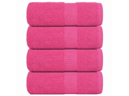Vidaxl Toalhas De Rosto Frogn 4 Peças Rosa 30x30 Cm 360 G/m²