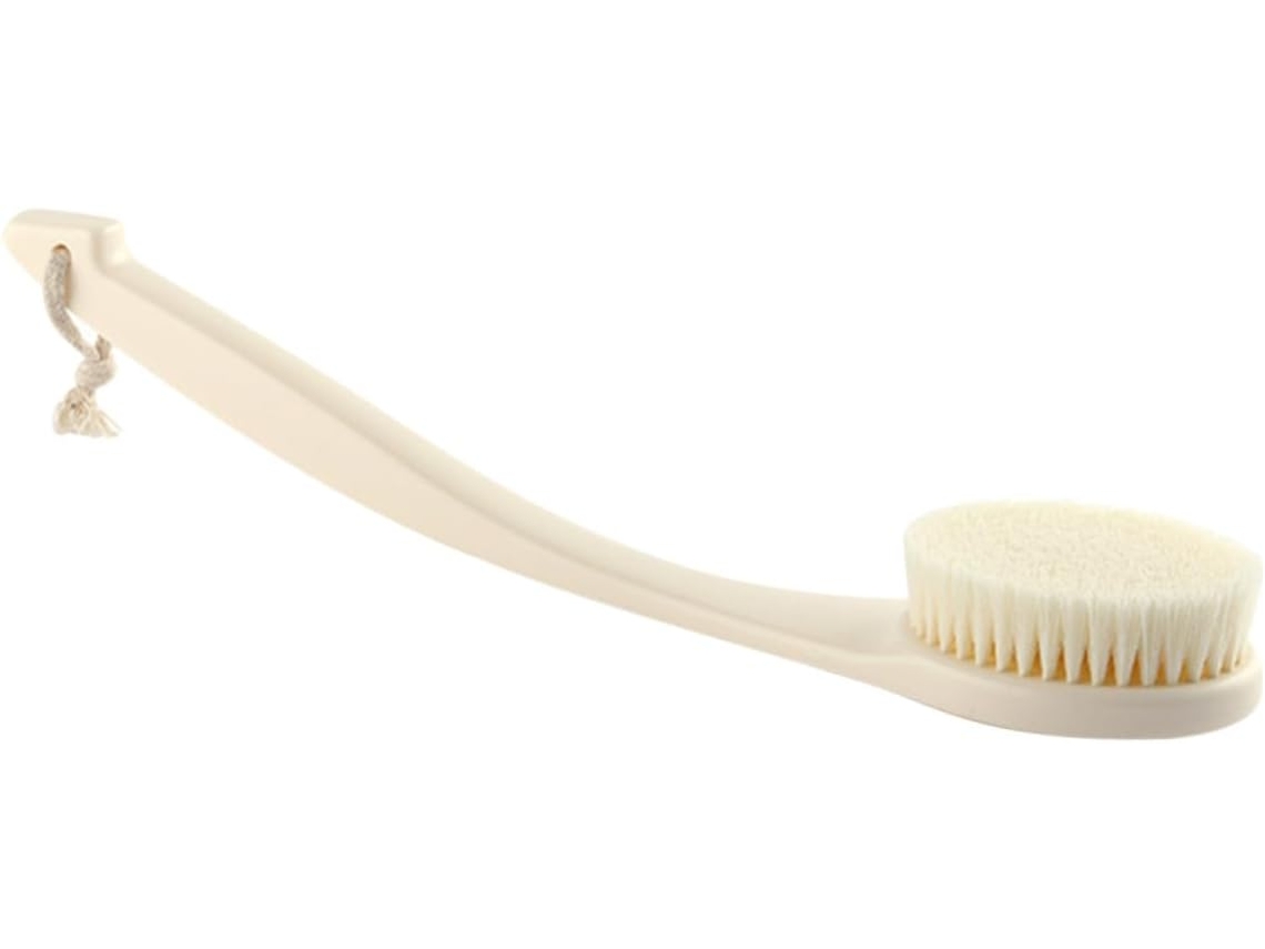 Escova De Banho Wooneky Com Cabo Longo E Esfoliante Suave Para Pendurar, Melhora A Circulação Sanguínea E É Confortável