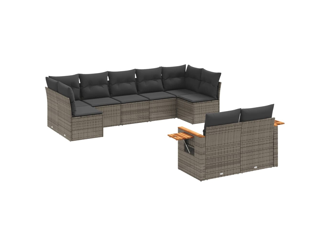 Garden Sofa Set, Garden Sofa Sets Vidaxl Cinzeto Rattan / Vime (n/a)