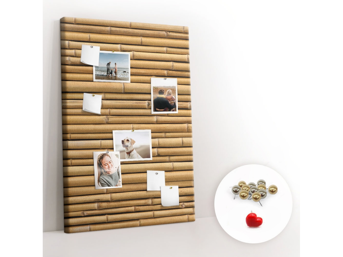 Lousa De Cortiça Bambu Para A Sala De Estar Espelharte (80x120 Cm)